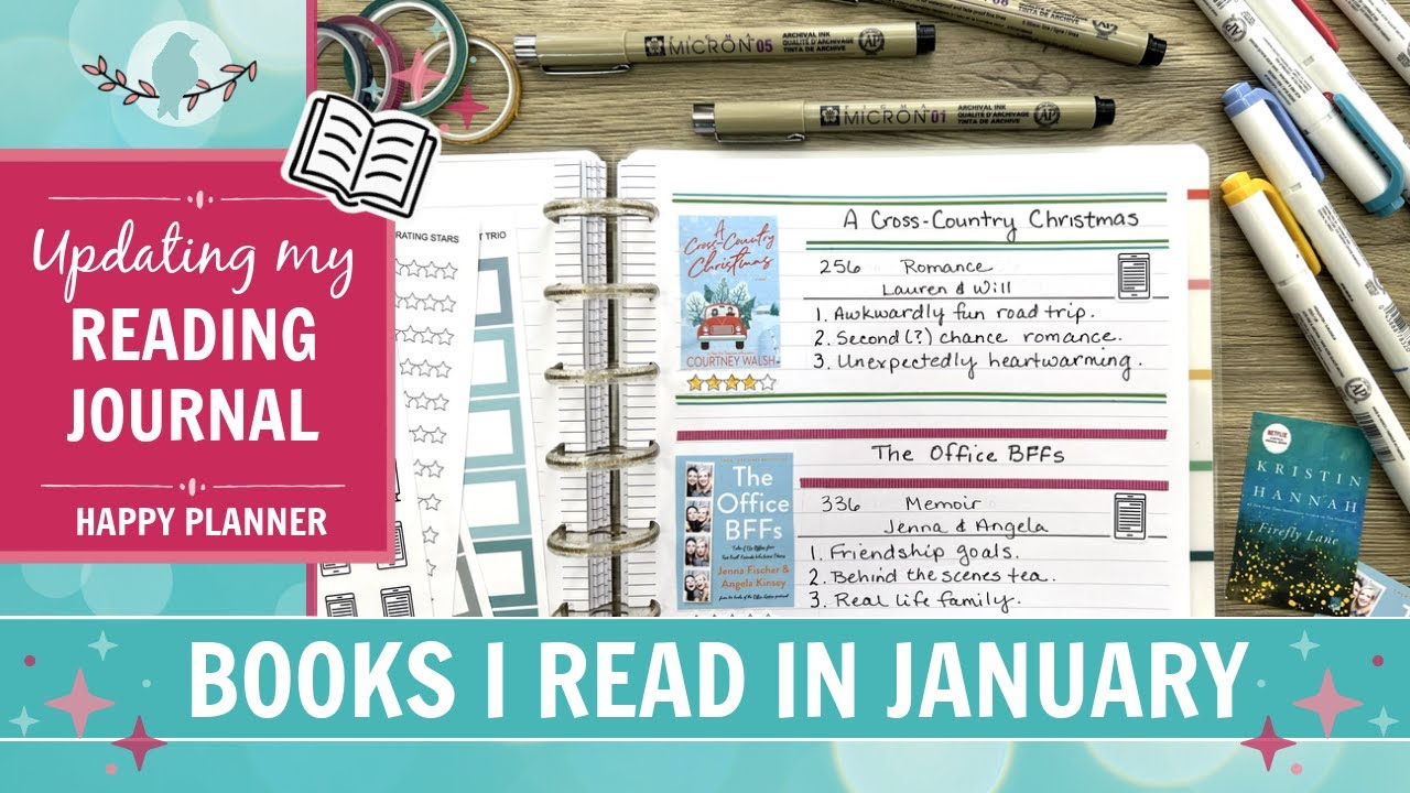 Books I Read in January | Updating My Reading Journal | Happy Planner