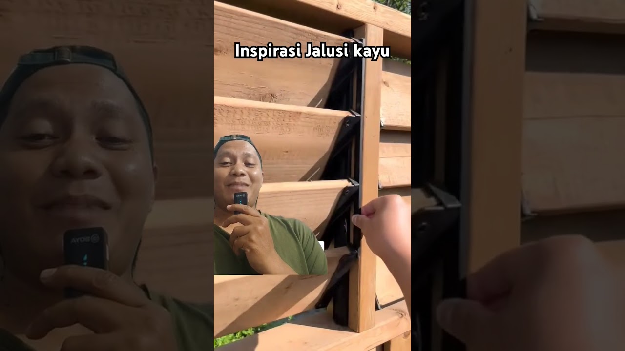 Inspirasi jalusi kayu mekanisme vertical sistem #short #jalusi