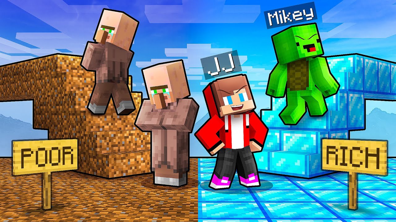 JJ and Mikey vs Villagers: Choose the Right Bridge Battle in Minecraft - Maizen