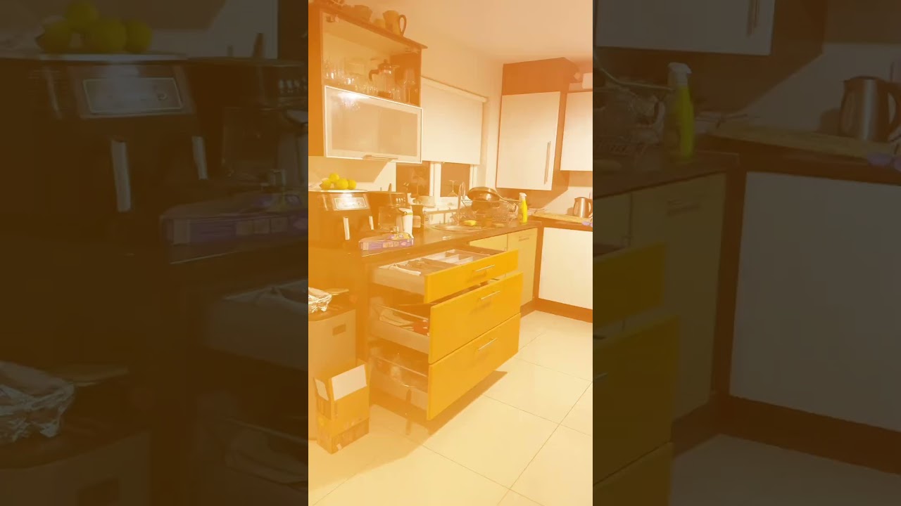 Kitchen DIY cupboards 🍊  Part 3! #kitchendiy #shorts #kitchenmakeover