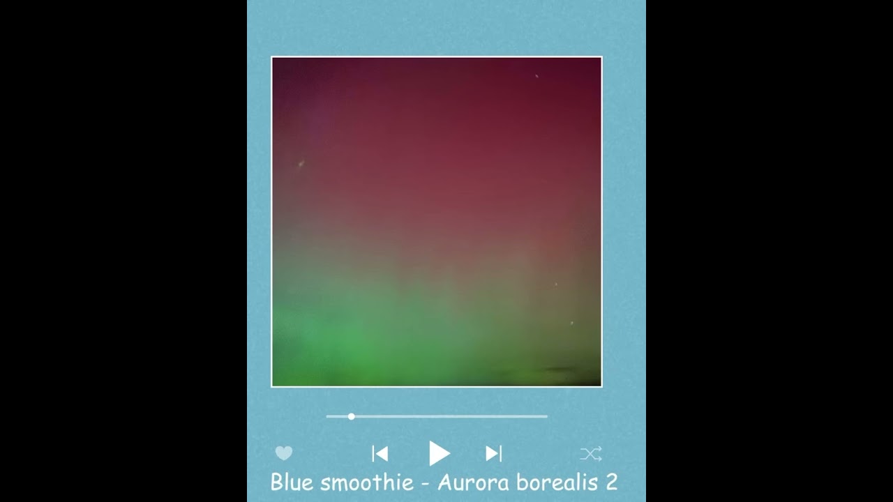 Blue smoothie - aurora borealis 2