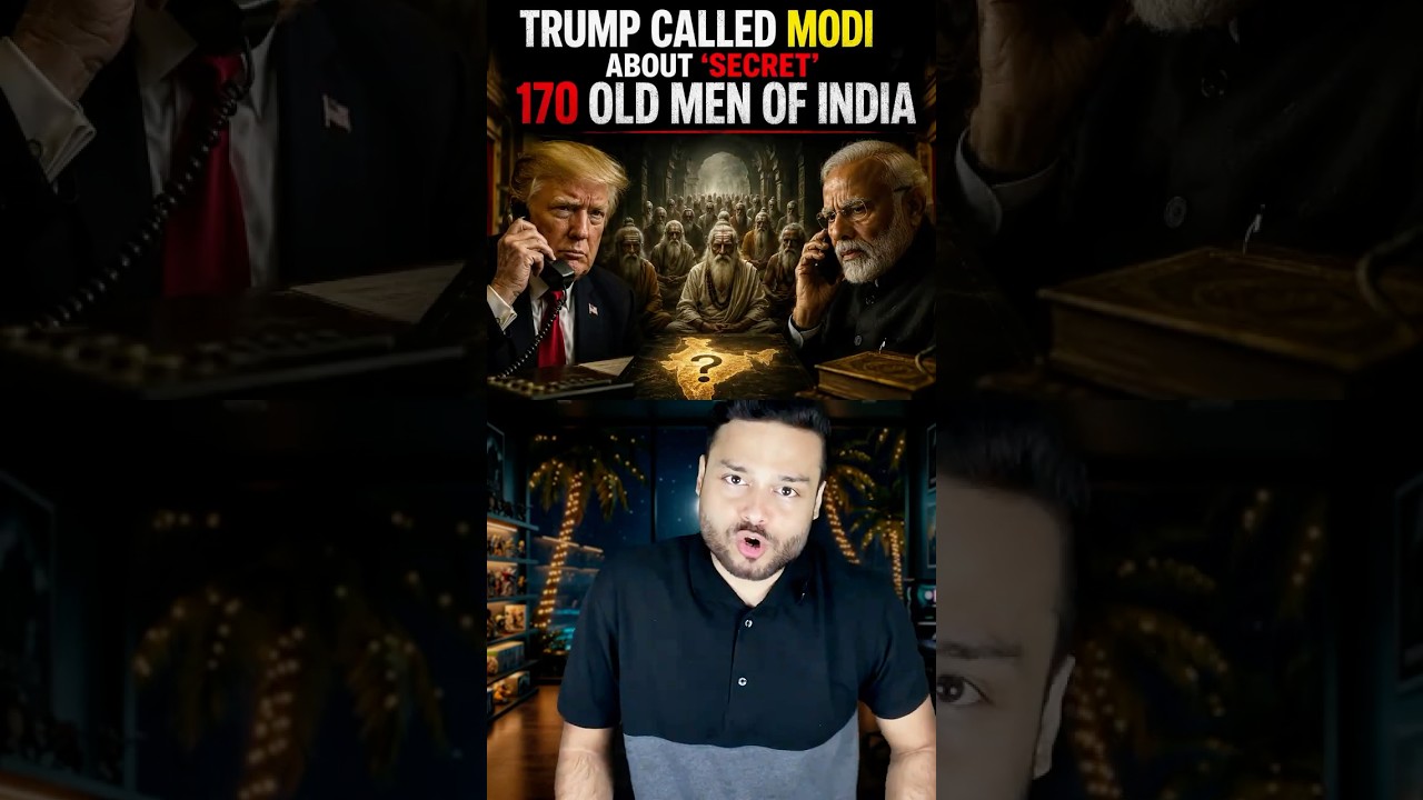 Trump & MODI Talked About &lsquo;secret&rsquo; 170 Old Men of India! Men in Jewar Airport 1st Plane #shorts