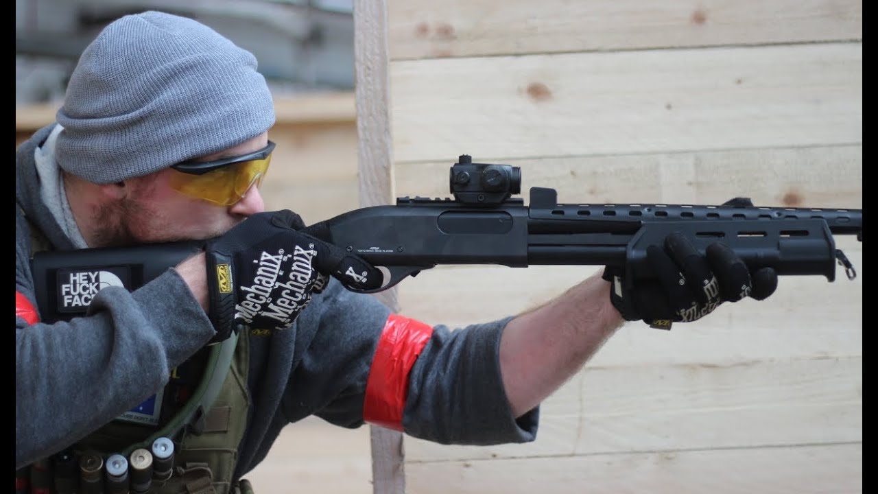 Airsoft War M870 Shotgun, KWA M4 The Depot Glasgow HD