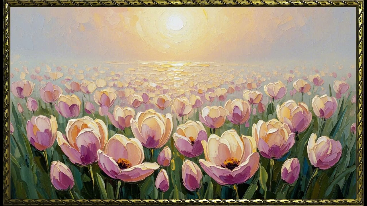 Delicate Blossoms, Serene Moments| Dreamy Spring Floral Art for Frame TV | 4K Screensaver