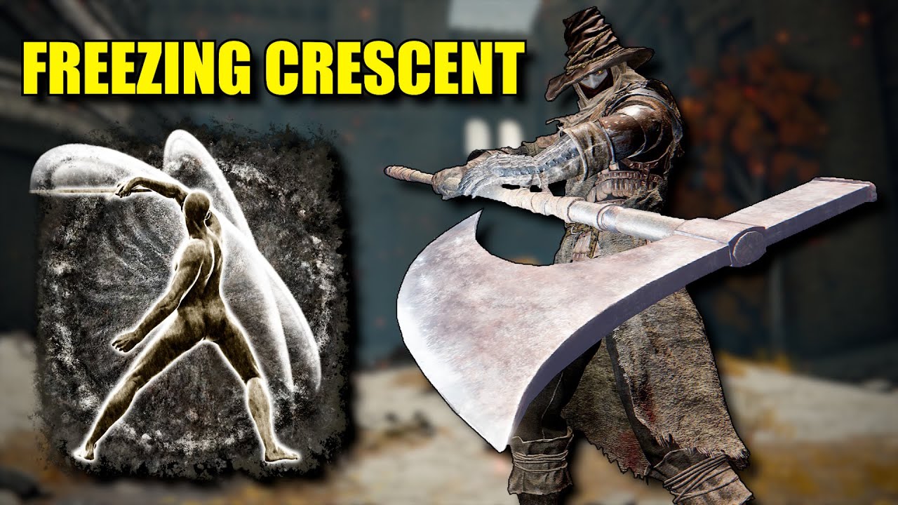 FREEZING CRESCENT MOON AXE | Elden Ring