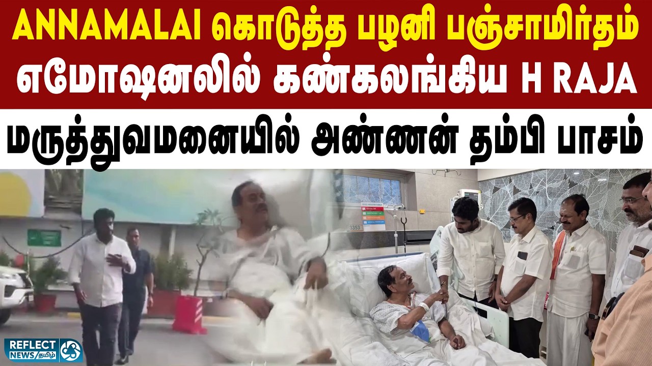 H Raja-ஐ பழனி பிரசாதத்துடன் சென்று பார்த்த Annamalai | BJP | Annamalai