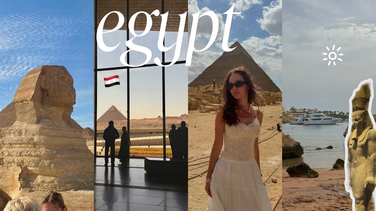 🇪🇬 travel vlog: egypt (sea, pyramids of giza, gem) 