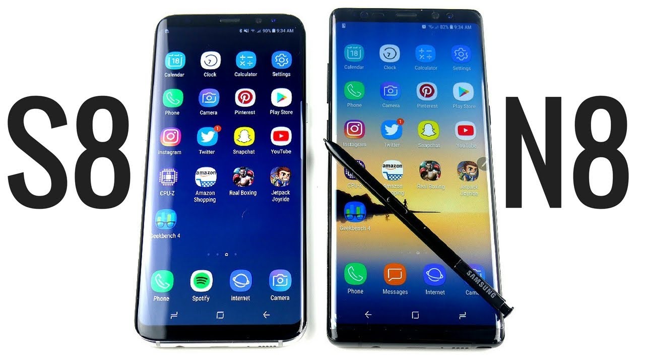 Galaxy S8 Plus vs Galaxy Note 8 Speed Test Showdown!