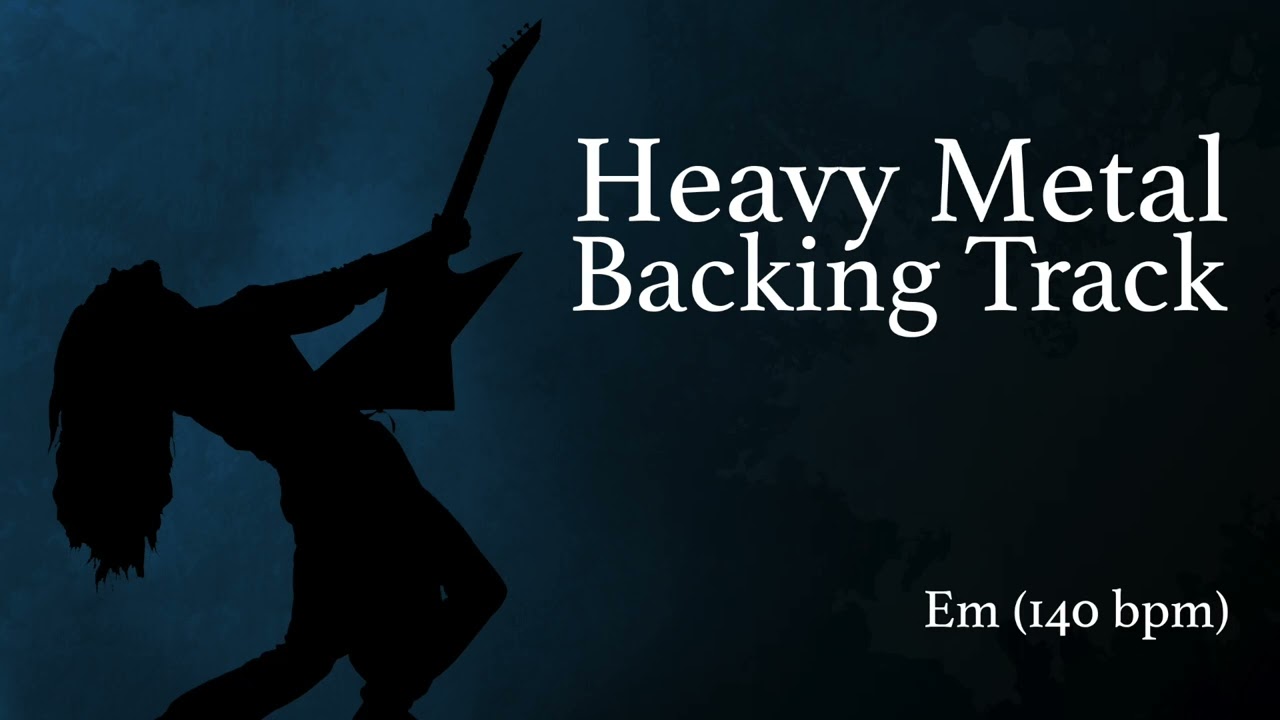 Fast Old School Heavy Metal backing track in E minor