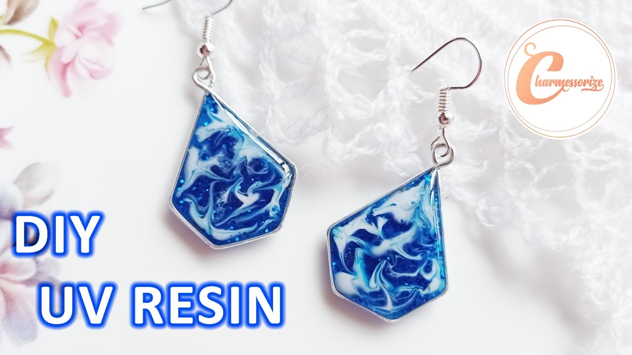 UV レジン | DIY UV Resin Craft & Accessories |No mold Make your own Bezel Frame | Step By Step Tutorial