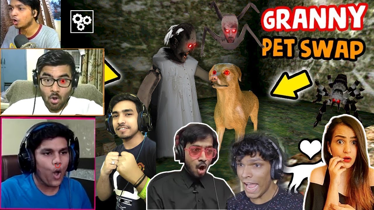 India Gamers React To Granny's Pet, Granny Chapter Two |Beastboyshub, Mythpat|Funny moment
