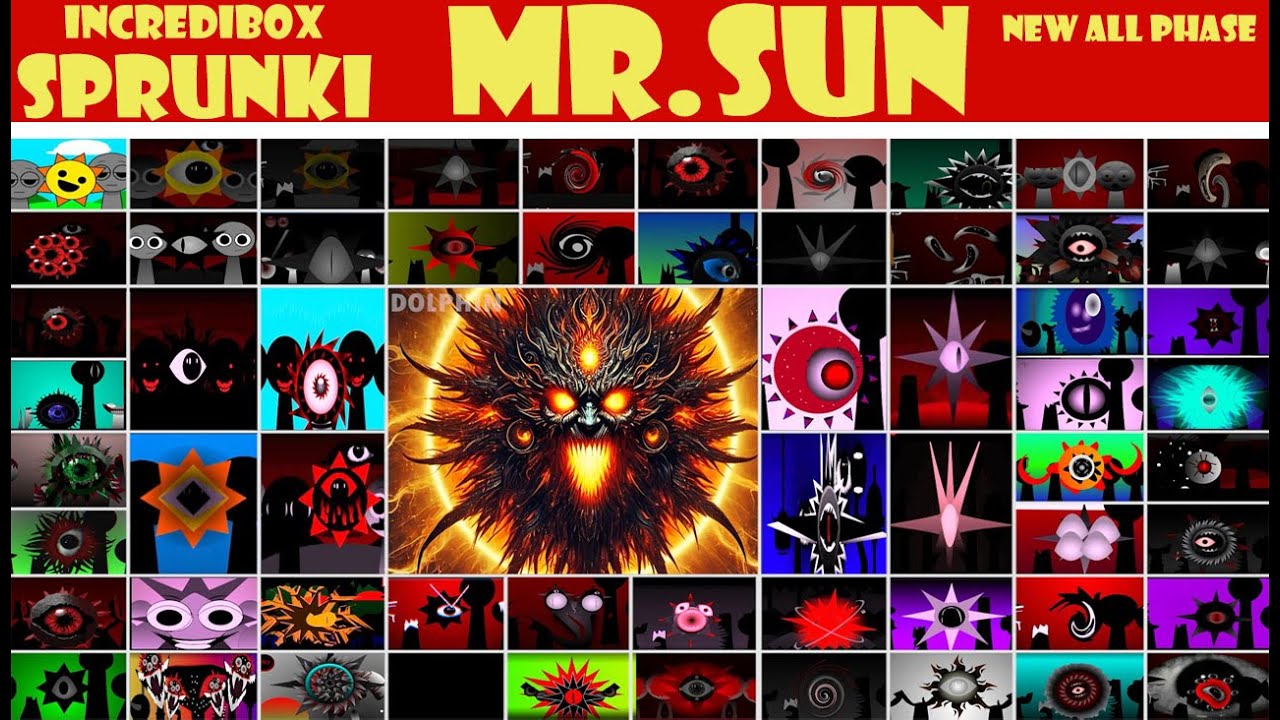 🎶 ALL PHASES of MR SUN! (Fast, Slow, Normal) | Incredibox Sprunki 🎧