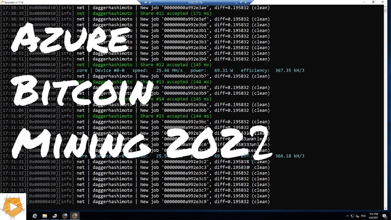Azure Bitcoin Mining Tutorial Using Minergate