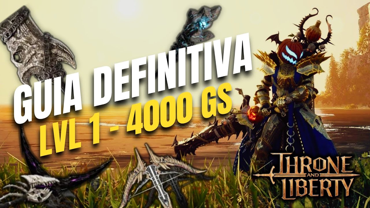 DE LVL 1 A 4000 GS 🚀 LA GUÍA DEFINITIVA PARA SUBIR RÁPIDO EN THRONE AND LIBERTY