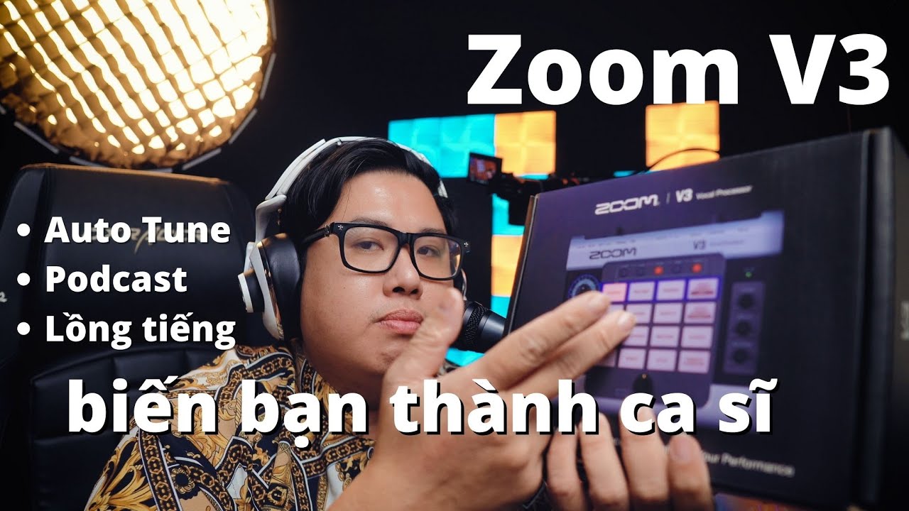 Zoom V3 Autotune Hát Karaoke cực xịn, lồng tiếng, Podcast, làm ca sĩ là quá dễ.