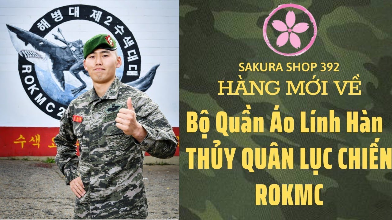 Bộ quần áo Thủy Quân Lục Chiến Lính  Hàn Quốc @SakuraShop392