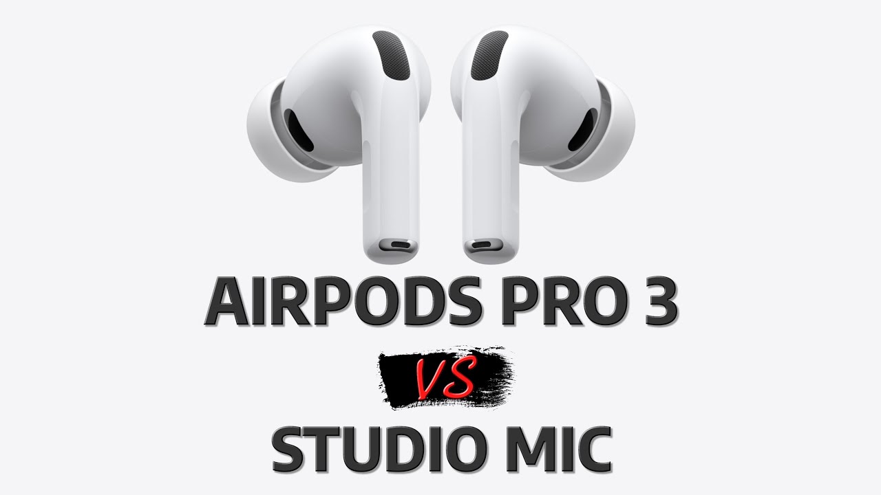 AIRPODS PRO 3 Mic Test VS Studio Microphone (is it useable for recording?)