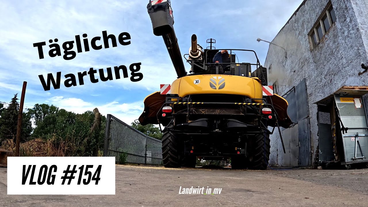 Влог #154 Как проходит ежедневное обслуживание комбайна? #ньюхолланд #урожай