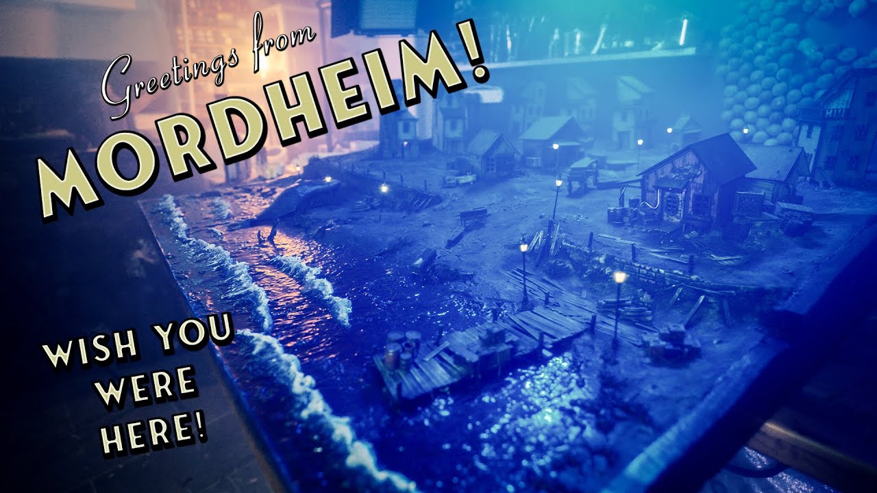 WARHAMMER MORDHEIM BOARD - Oceans, Street Lights and GRIMNESS