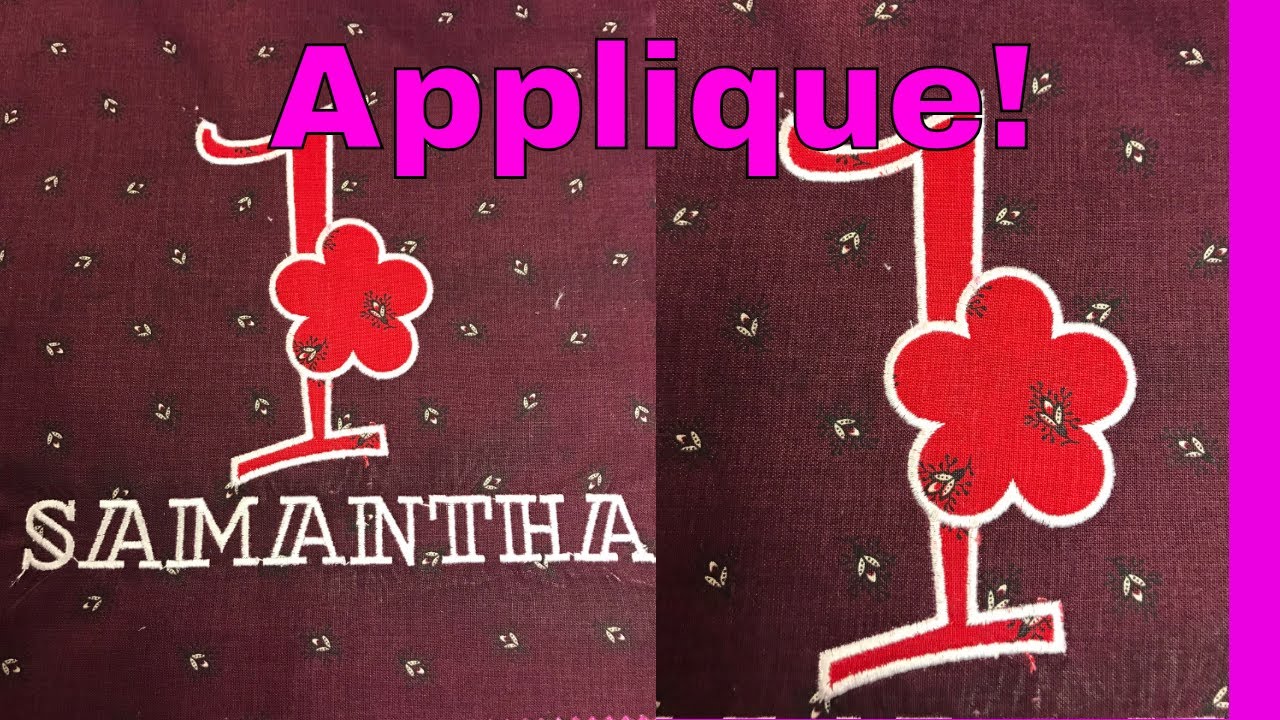 Hatch Embroidery: create a large applique number and name design!😍