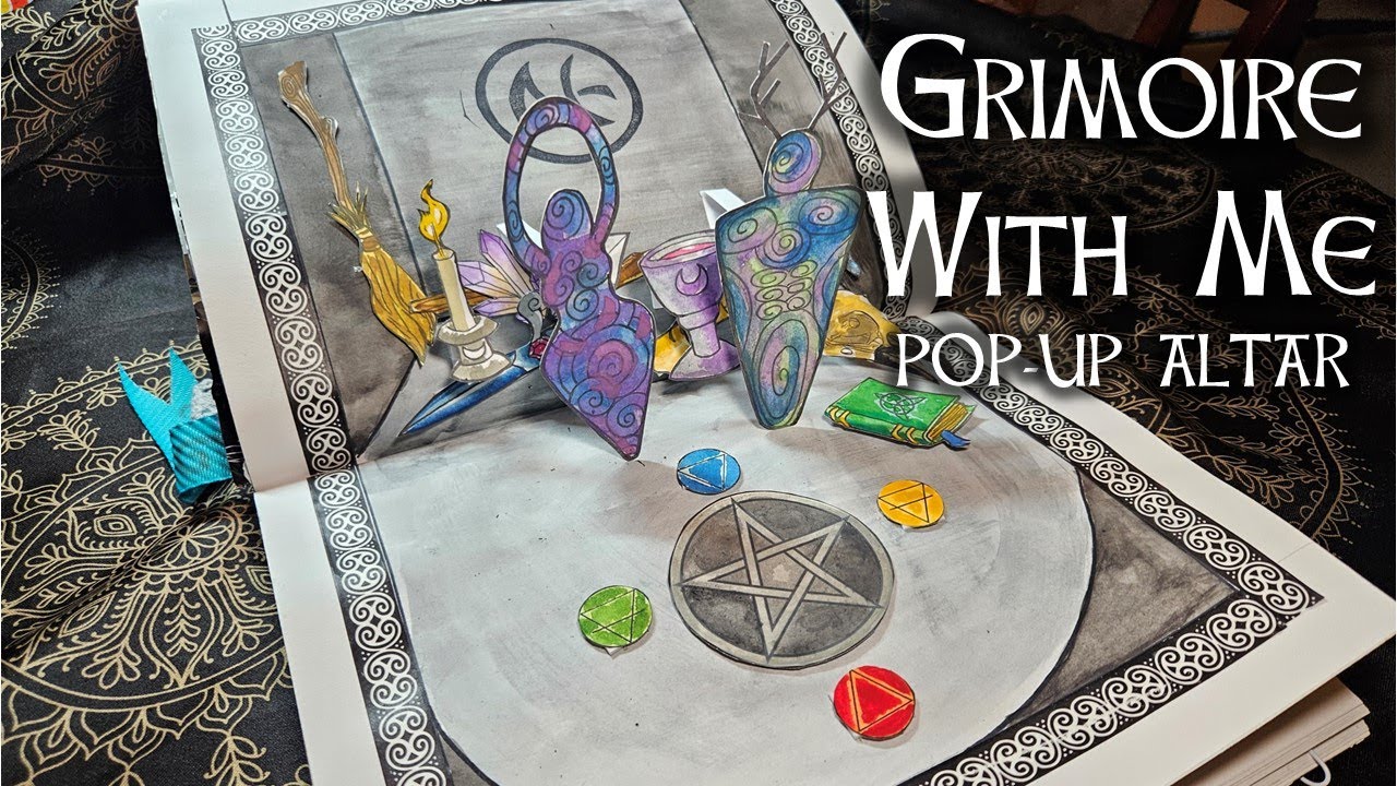 Grimoire With Me, Pop up Altar, Secret hidden Altar