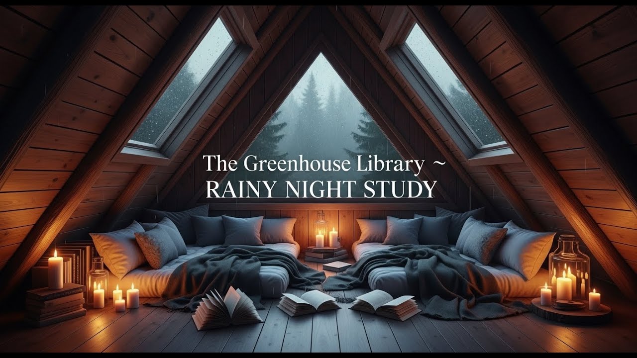 The Greenhouse Library 🌿 Rainy Night Study [Organic Lofi]