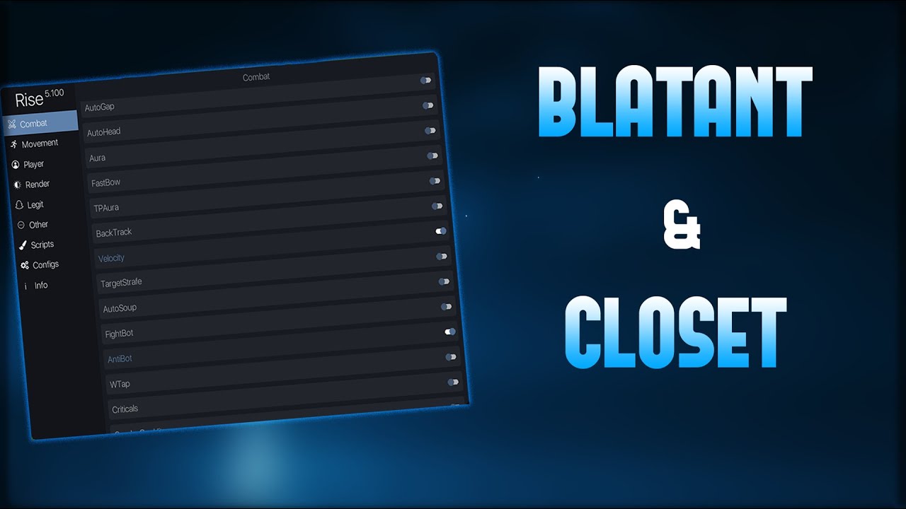 Best Blatant/Closet Cheat Client (Rise)