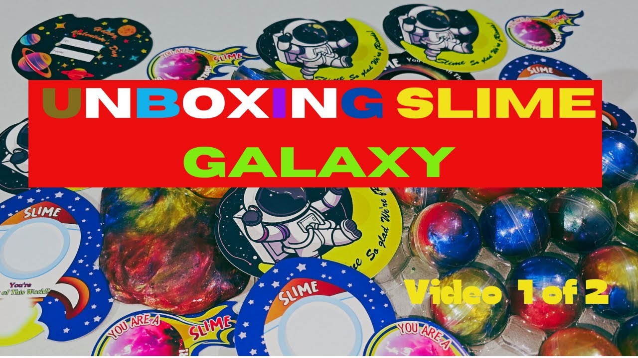UNBOXING SLIME GALAXY 🌌🏳️&zwj;🌈😍❤️💛💚| Slime videos #asmr #fun #slime #satisfying #unboxing #slimepartys