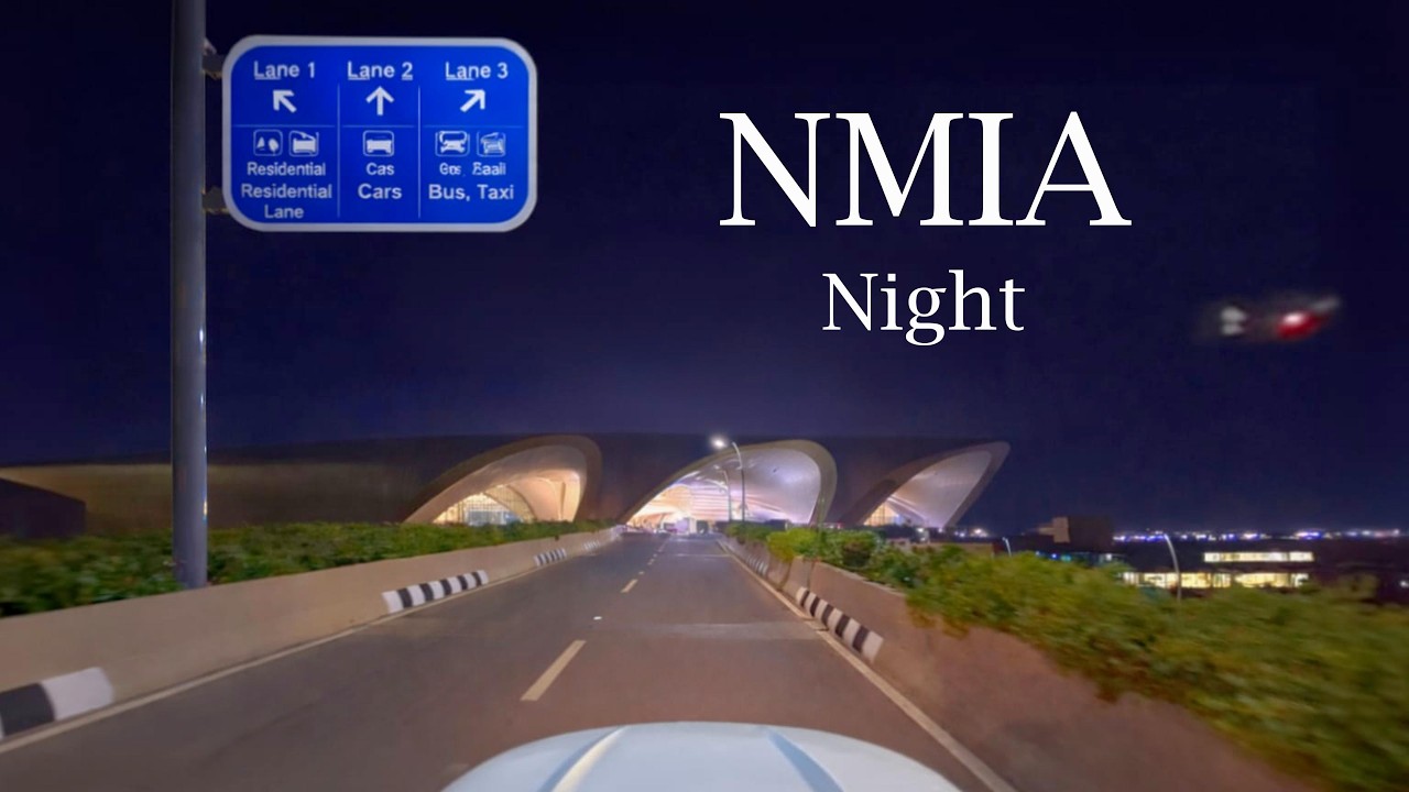 NMIA at Night | Navi Mumbai International Airport Drive | 4K POV
