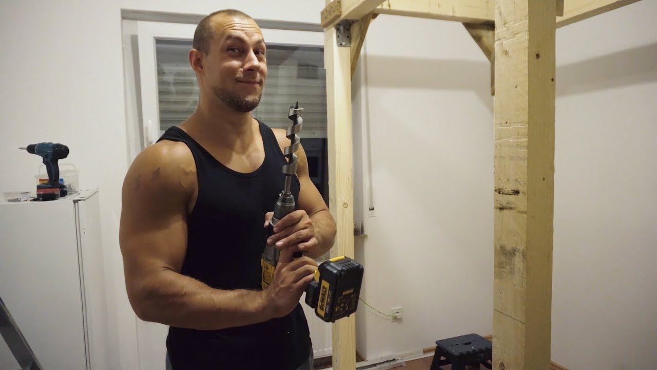 Farmers Gym Strongman Training | Power Rack selber bauen aus Holz
