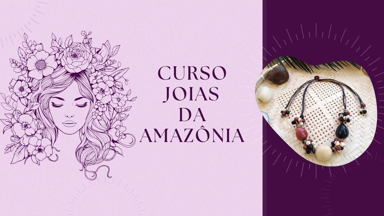 CURSO GRATUITO DE BIOJOIAS: JOIAS DA AMAZÔNIA CAP.2 (GARGANTILHA EM FLOR)  #biojoia #osc