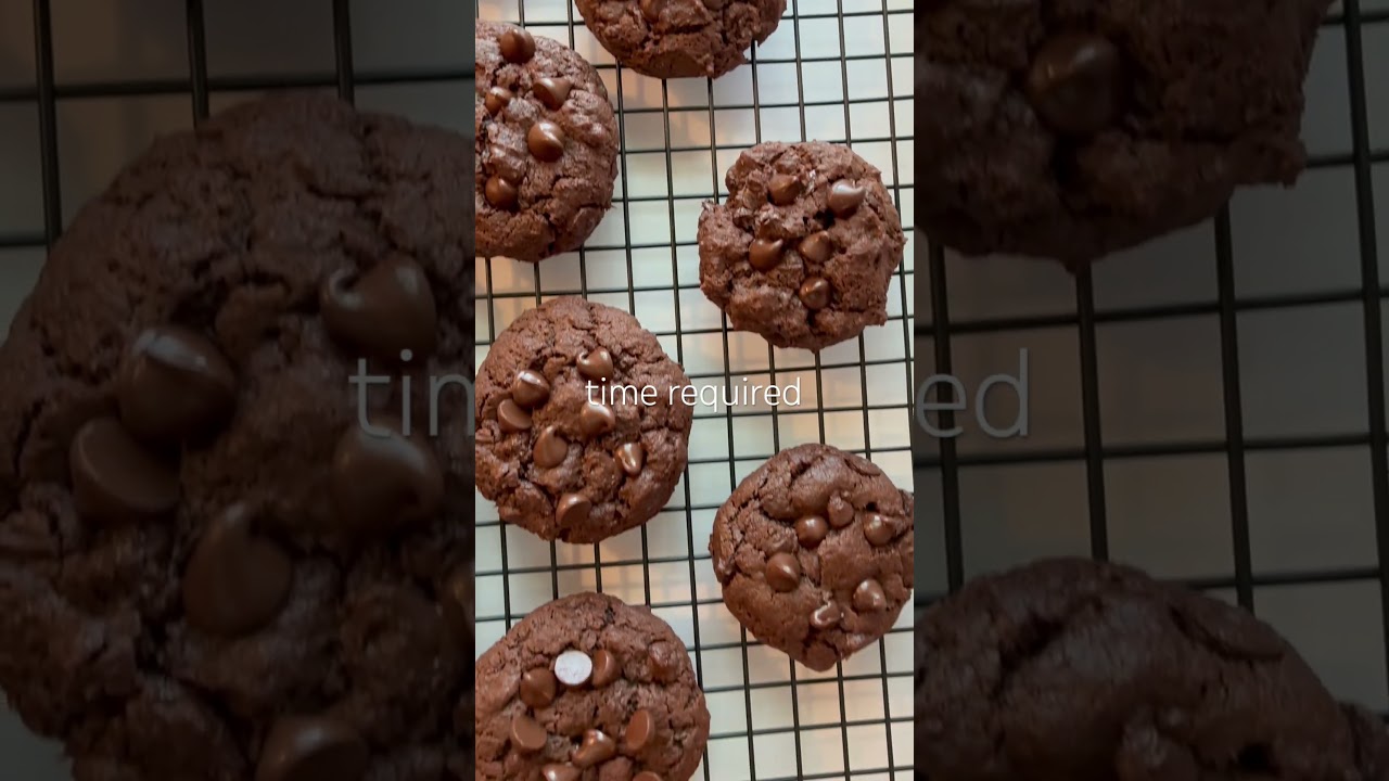 Double chocolate cookies without eggs! Absolutely delicious eggless cookies 🍪 🍫
