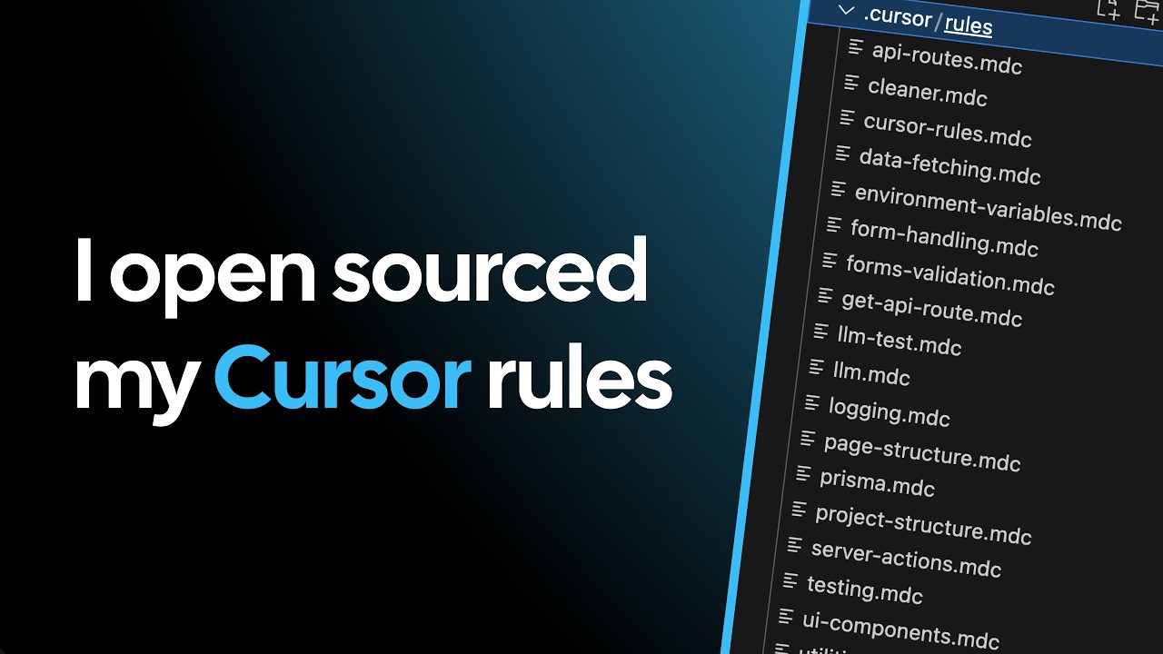 How To Be 10x More Productive In Cursor Using MDC Rules