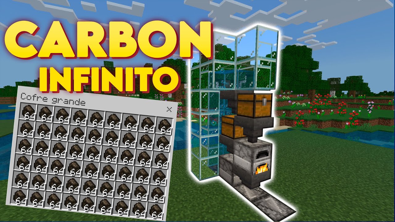 🟢✅C&oacute;mo Hacer una GRANJA DE CARB&Oacute;N INFINITA en Minecraft 1.21 |Java & Bedrock|