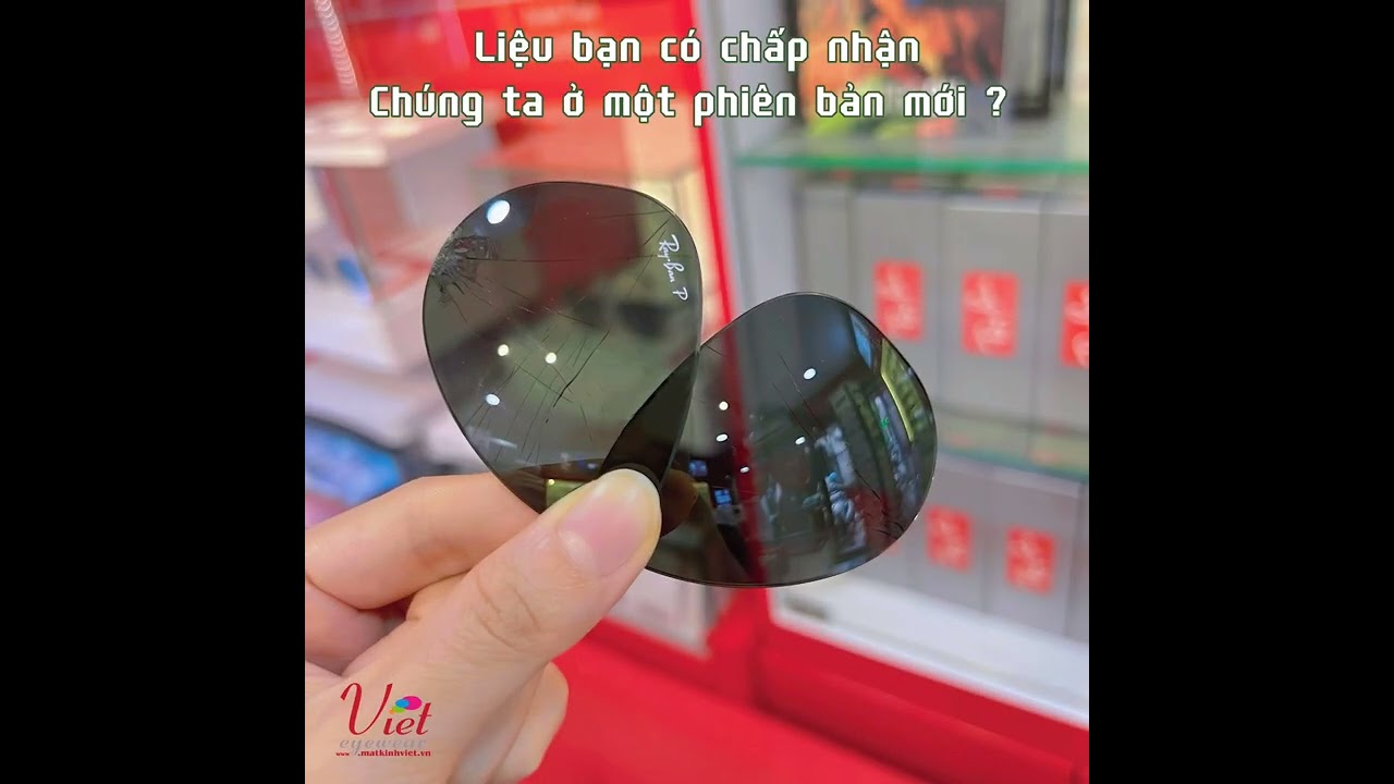 Ray-Ban Aviator thay tr&ograve;ng k&iacute;nh Essilor Crizal ROCK