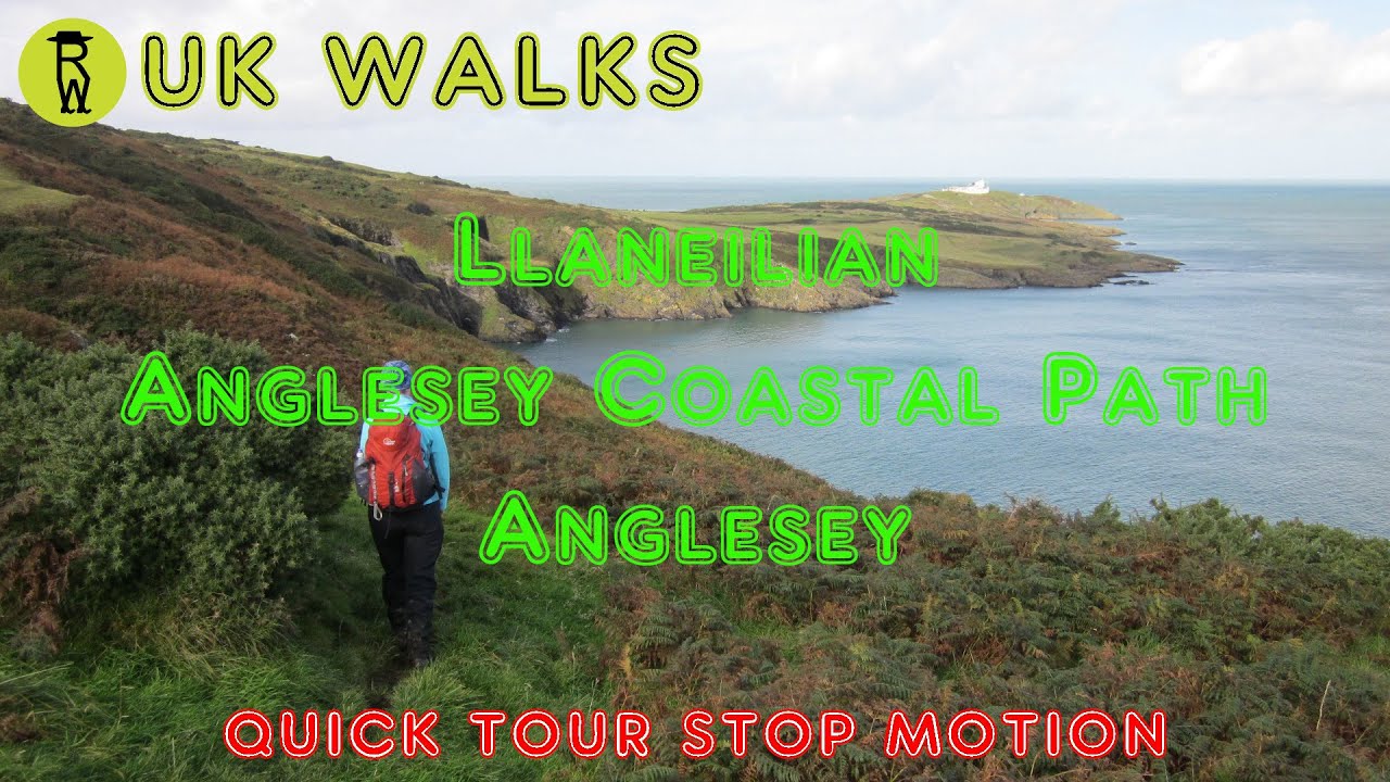 Llaneilian Walk, Anglesey Coastal Path, Anglesey Walks - Quick Tour Stop Motion Walking