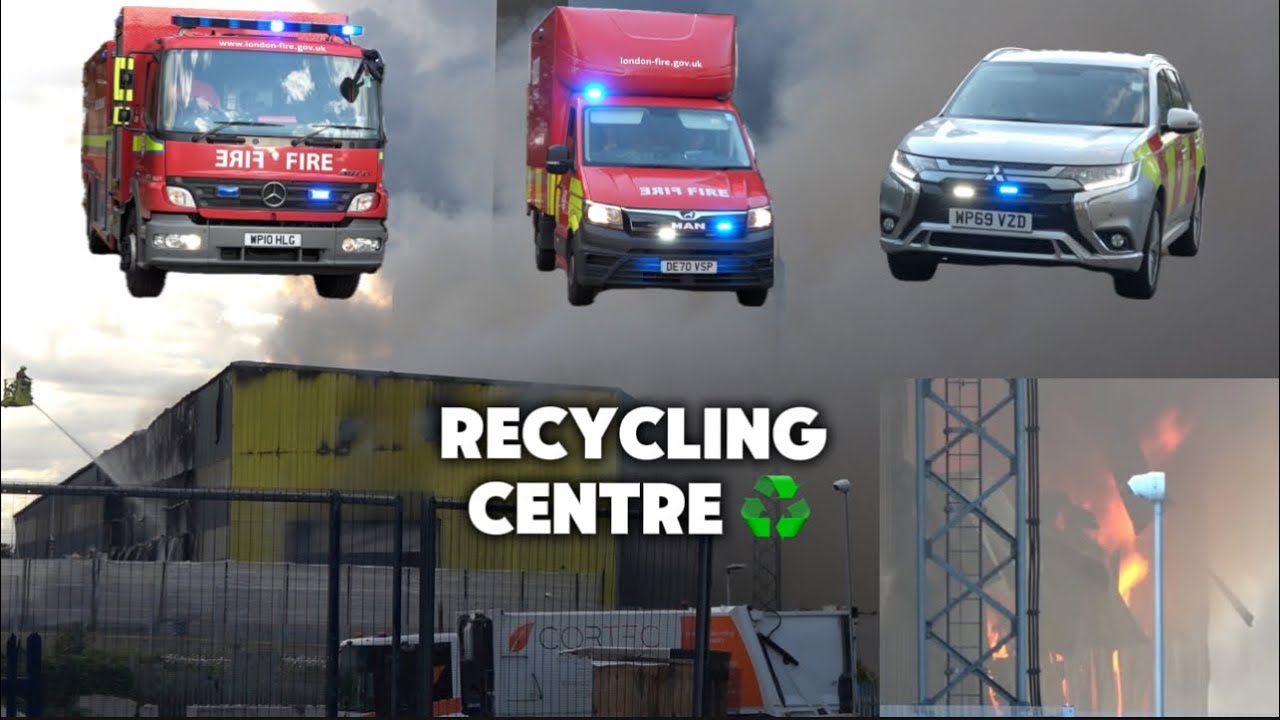 *RECYCLING CENTRE 🔥* Major Fire Response to a Fire in Bermondsey Make Pumps 15 🚒