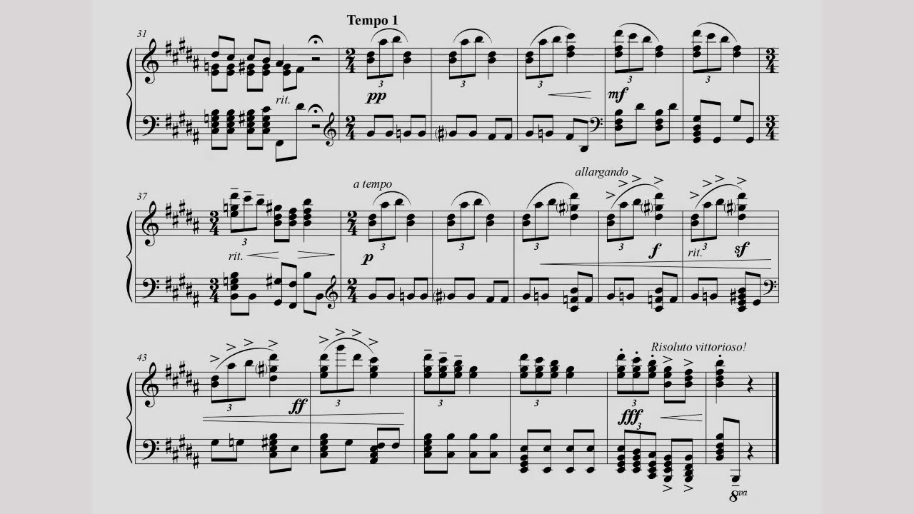 Carlos Gardels - Intermezzo for Piano (2021) [Score-Video]