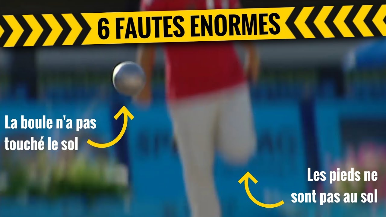 6 fautes &eacute;normes de joueurs non sanctionn&eacute;s &agrave; la p&eacute;tanque 🟨