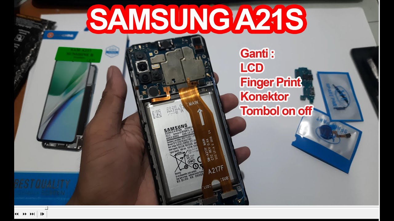 SAMSUNG A21s GANTI LCD, GANTI FINGER PRINT, GANTI KONEKTOR & GANTI TOMBOL ON OFF WOW !!!!