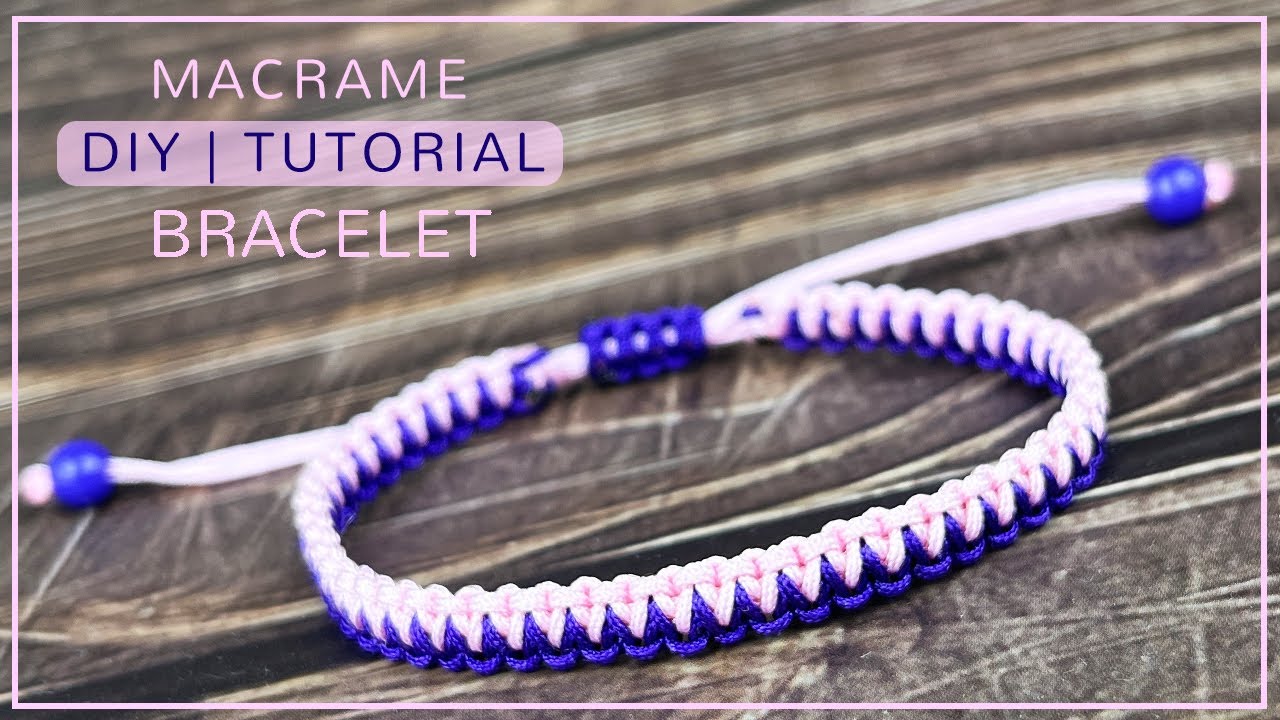 Lark's Head Knot Variation Bracelet | Easy Macrame Bracelet Tutorial Step by Step A095