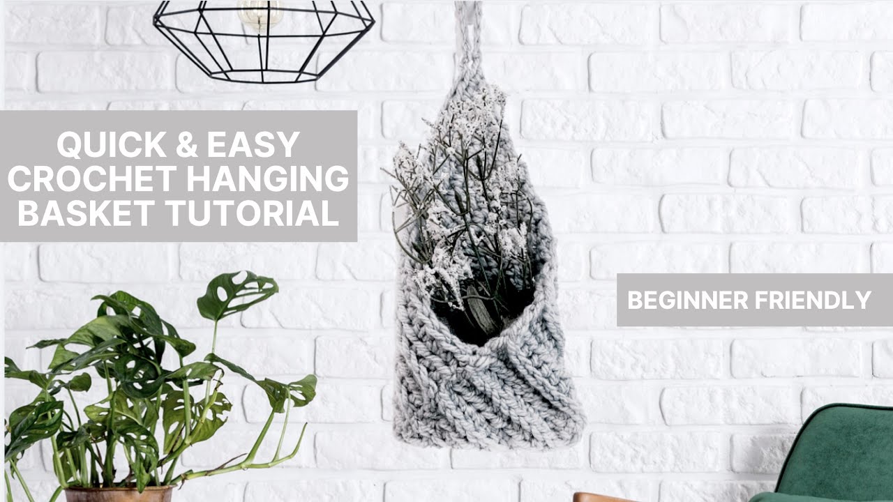 Урок по вязанию крючком подвесной корзины. Как связать крючком подвесную корзину. Схема вязания к...
