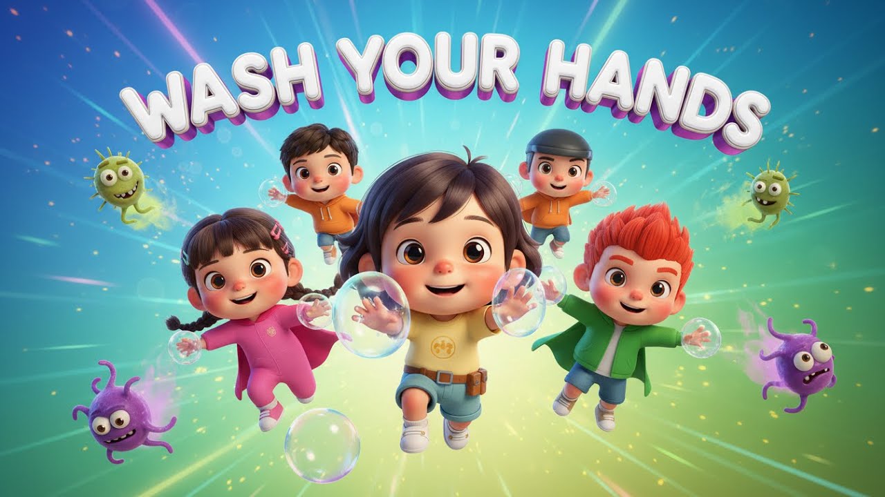 Wash Your Hands Song for Kids 🧼 | Fun Clean Hands Learning | Wash Hands Song for Toddlers 2026