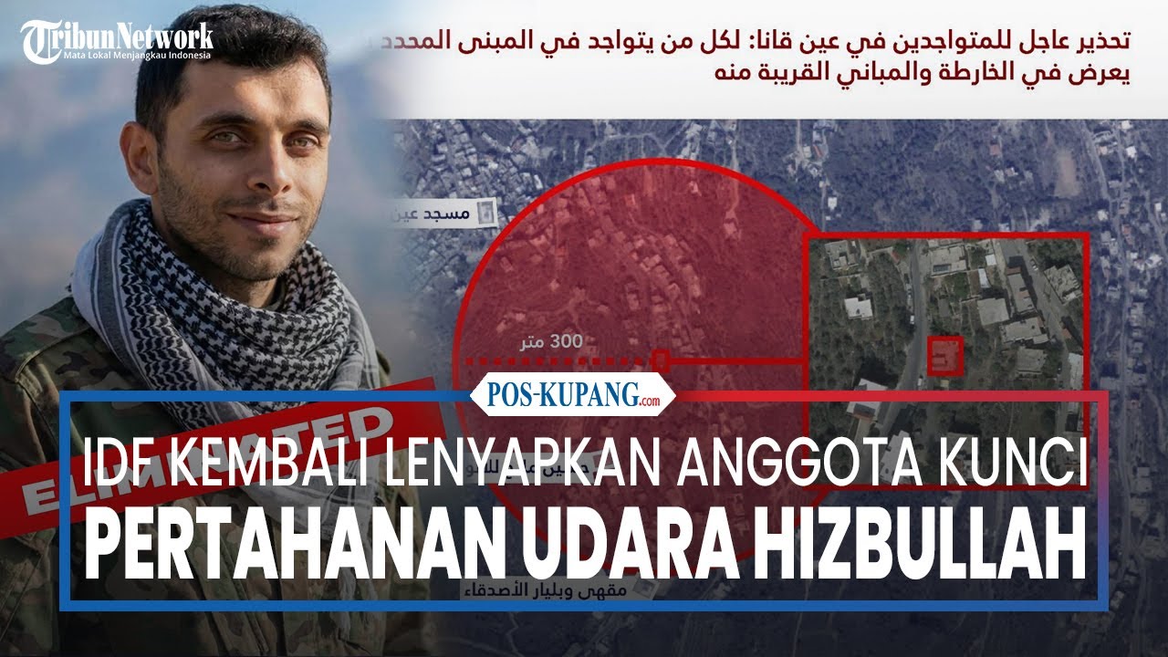 IDF Kembali Lenyapkan Anggota Kunci Hizbullah untuk Sistem Pertahanan Udara Hizbullah