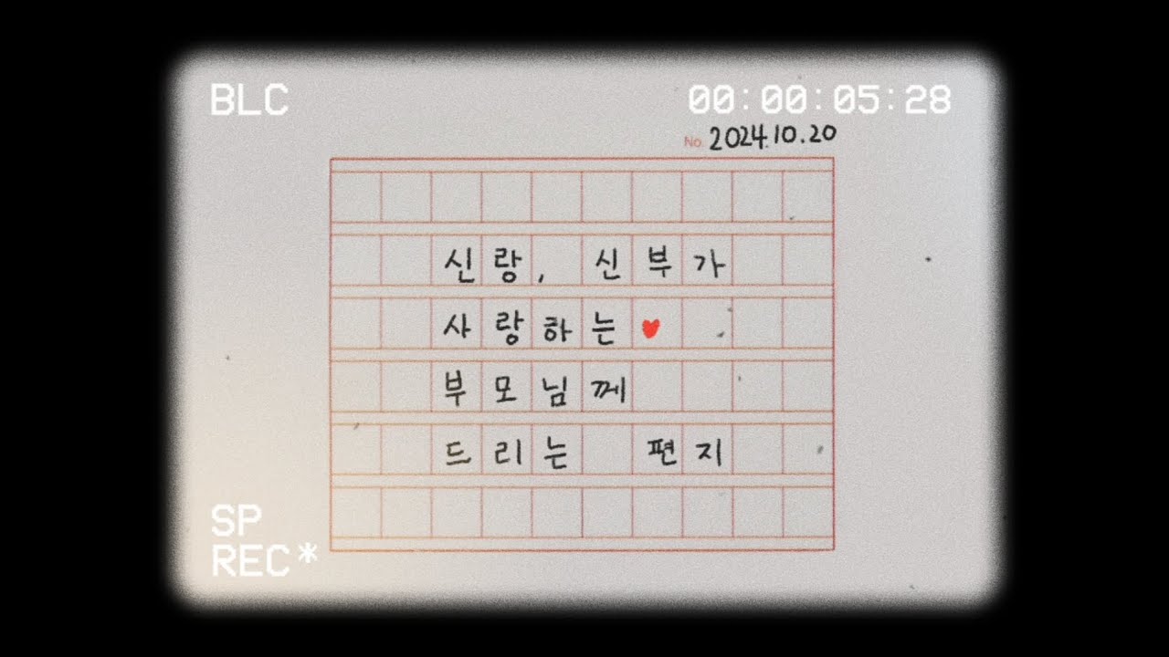 신부가 직접 셀프로 만든 하나뿐인 식중영상💌 (feat 새로운 길)