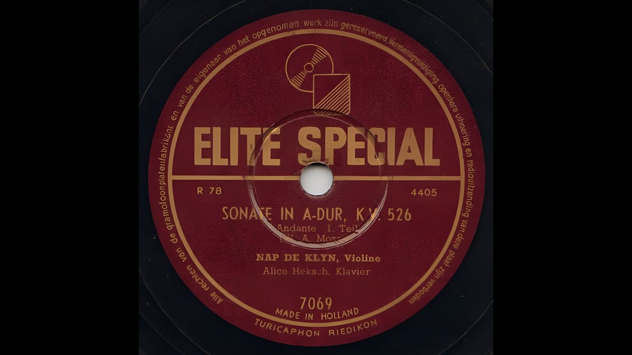 Nap de Klijn Alice Heksch - Mozart Brahms Scarlatti (lite Special) 1950
