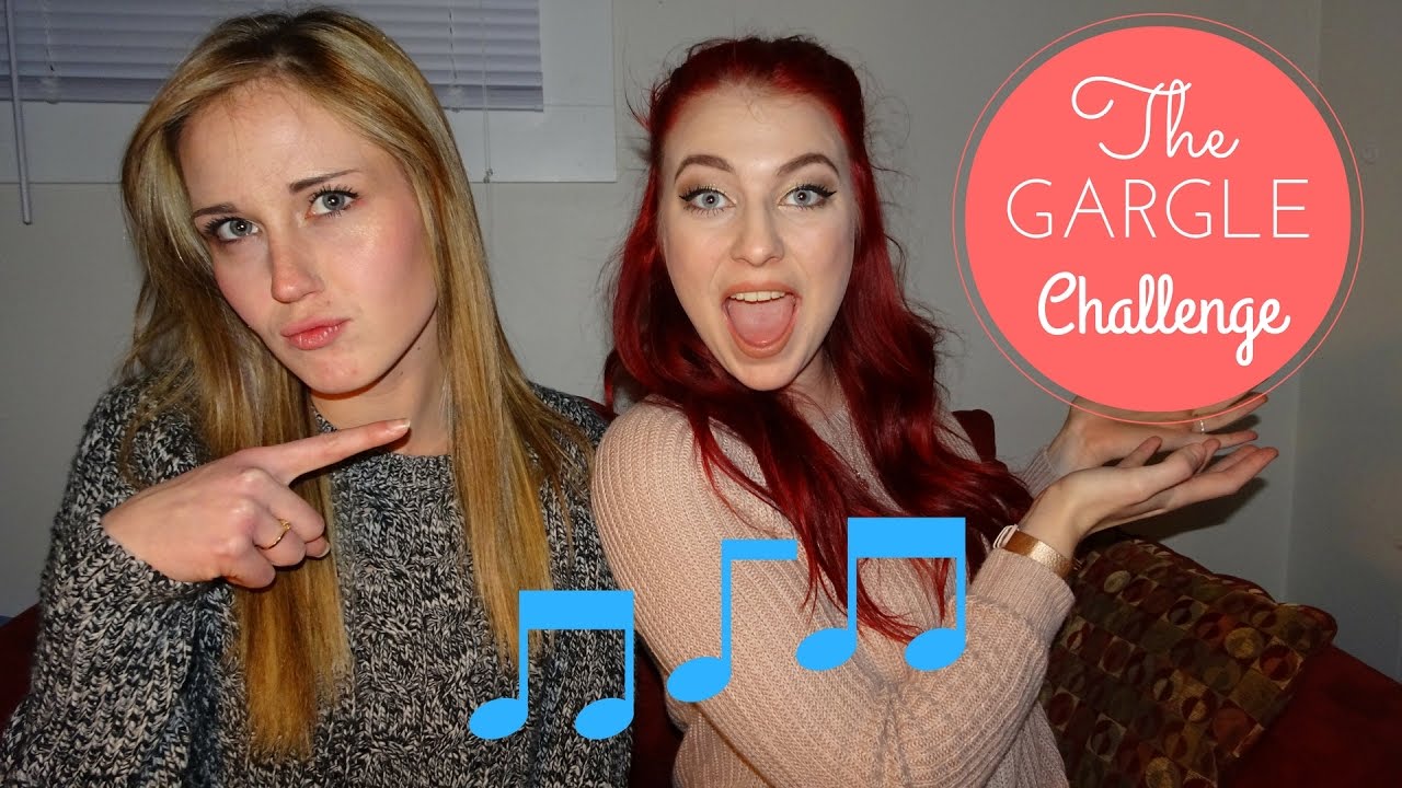 Singing Gargling Water Challenge
