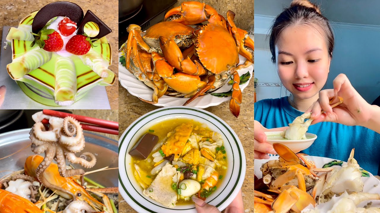 Tôm Cua Ghẹ Bạch Tuột, món ruột 😍 | KIMKHÁNHNÈ Vitaminkk