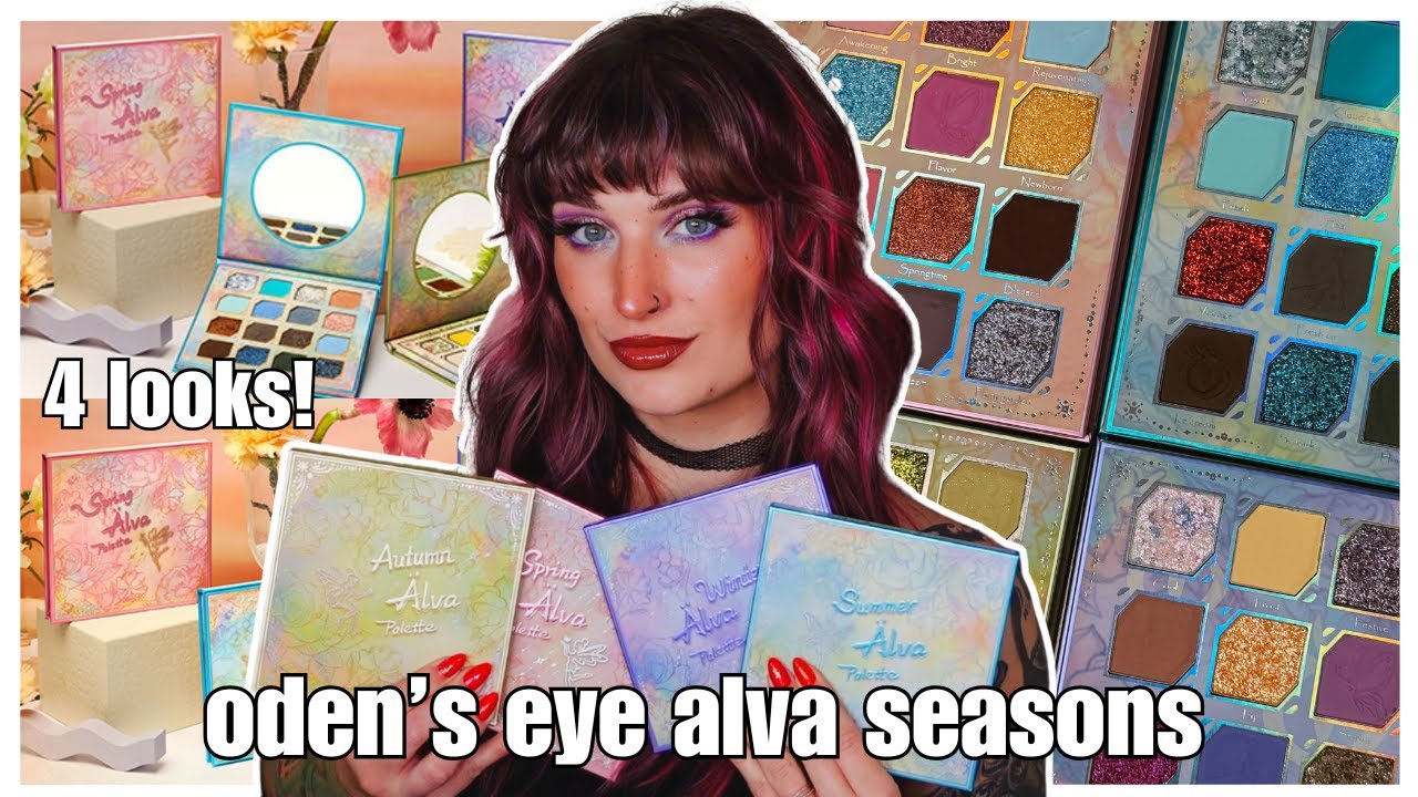 NEW oden's eye alva seasons | 4 looks 4 palettes