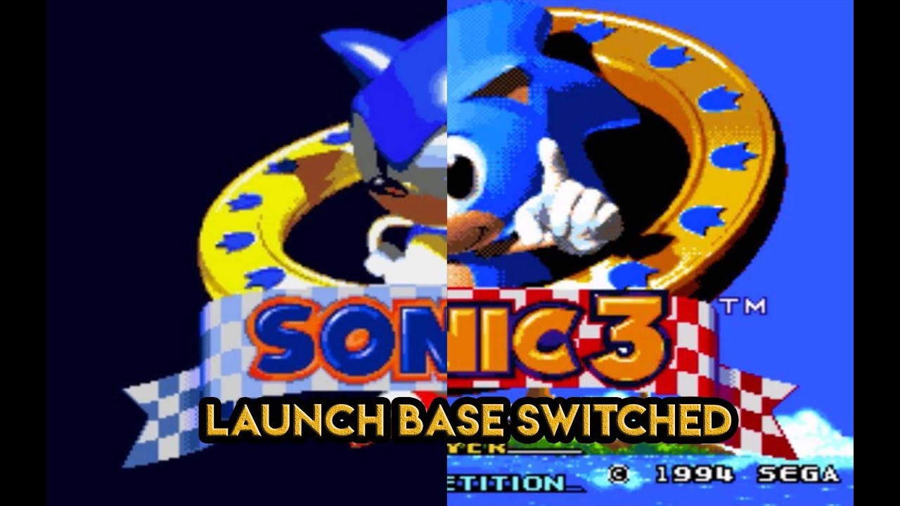 Sonic the Hedgehog 3 - Launch Base ACT 1 (Switched Music - Prototype but -1 Pitch)